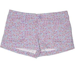 Mossimo Supply Co. Purple Floral Shorts 15